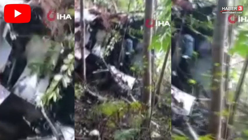 Havada kabus! Ormanlık alana düşen helikopterde 8 kişi hayatını kaybetti