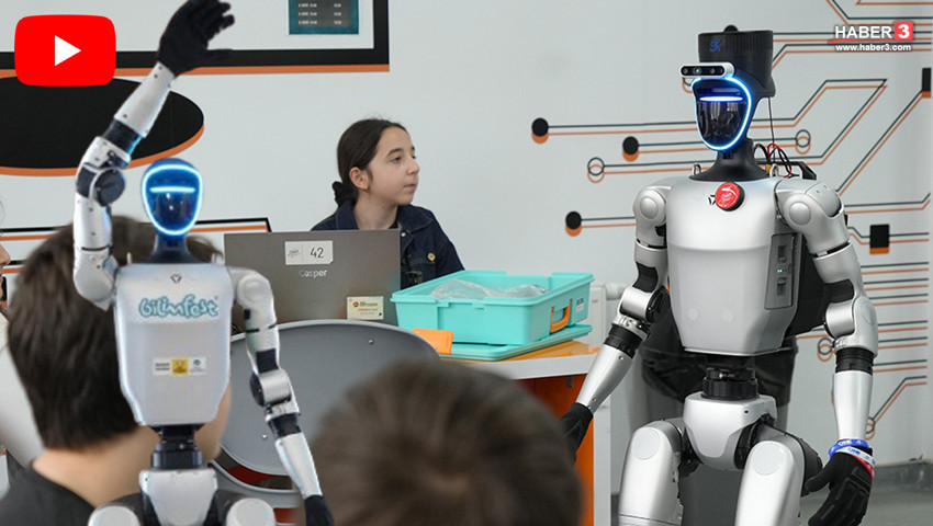 Türkiye'nin nüfusa kayıtlı ilk robotu şimdi de işbaşı yapıp mesaisine başladı