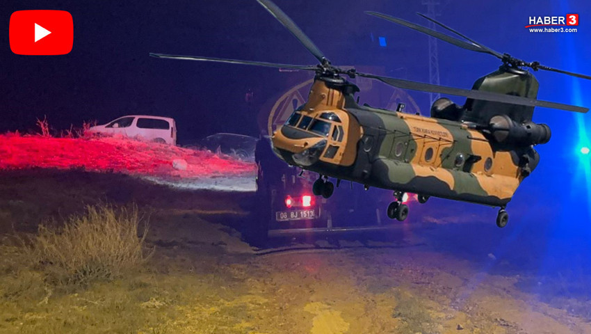 Ankara'da askeri helikopter düştü! Pilotlar kazadan sağ olarak kurtuldu!