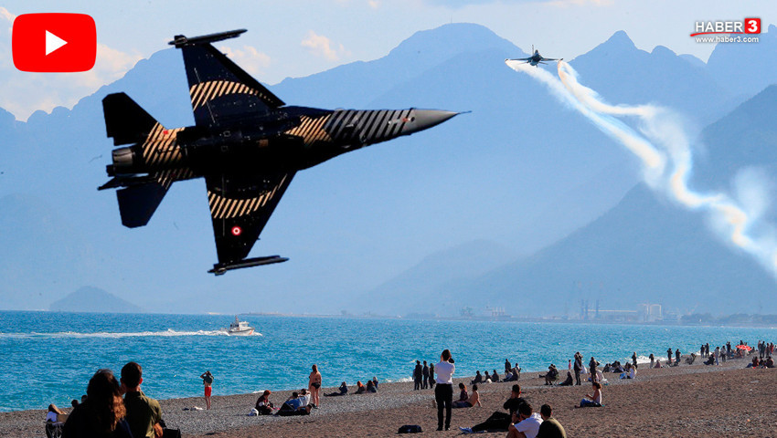 Turizm başkentinde SOLOTÜRK şöleni! Nefesleri kesen prova saniye saniye kamerada