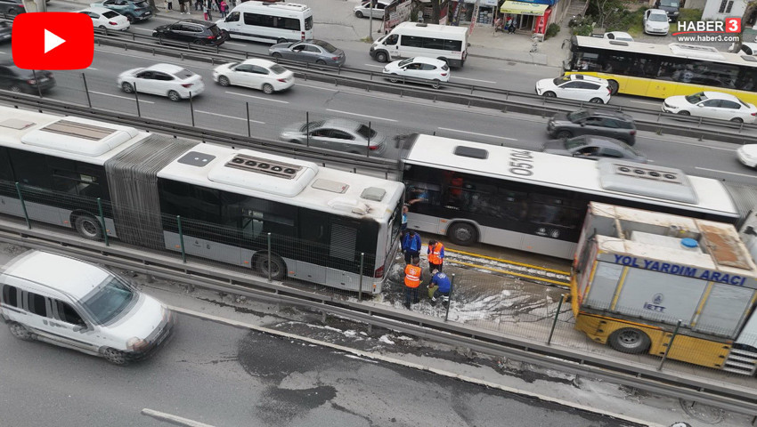 İstanbul'da metrobüste yangın paniği! Yolcular apar topar tahliye edildi: Seferlerde aksama yaşandı