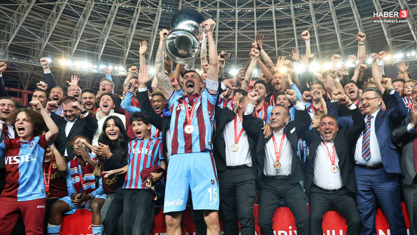 Ziraat Türkiye Kupası finalde Konyaspor'u Onuachu'nun golleriyle 2-1 yenen Trabzonspor'un!