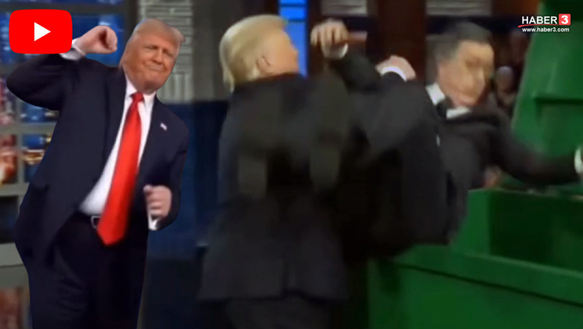 Trump ünlü sunucuyu kaldırıp çöpe attı! Görüntüler olay oldu!