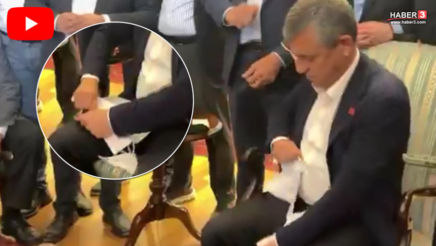 Özgür Özel'in öfkesi kameraya yansıdı: ''Koy masaya, gelince okusun''