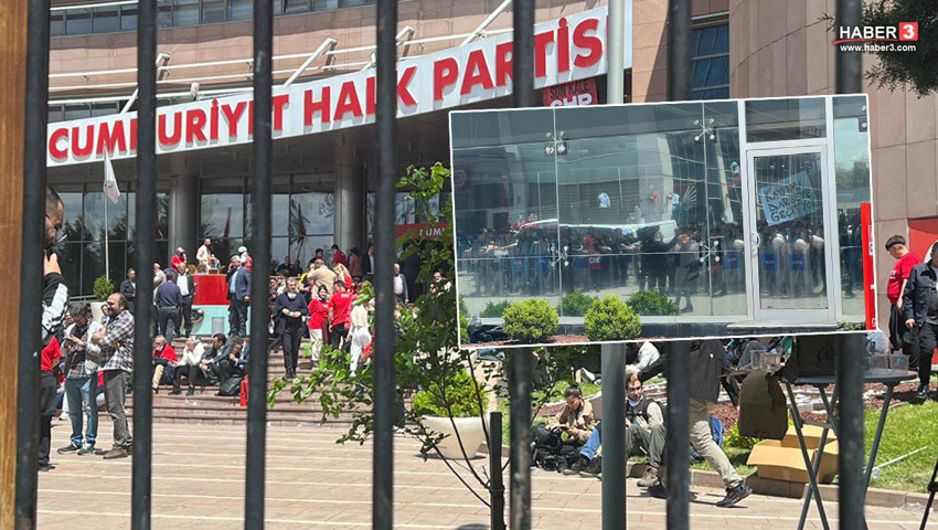 Özel ve Kılıçdaroğlu destekçileri karşı karşıya: Su şişeleri havada uçuştu!