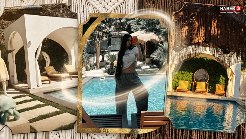 Demet Özdemir'in bayram kutlamasına lüks evi damgasını vurdu