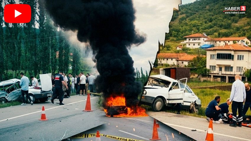Korkunç kazada dede ve torunu birlikte can verdi!
