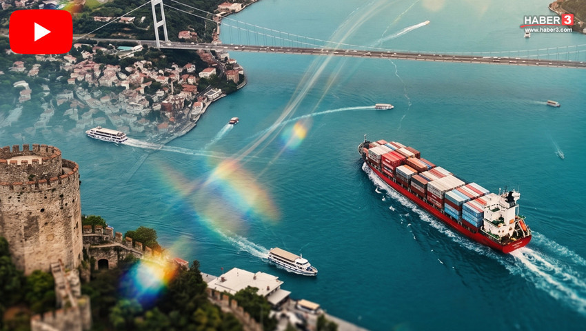 İstanbul Boğazı'nda turkuaz ölen: Bayramın son gününde eşsiz manzara havadan görüntülendi
