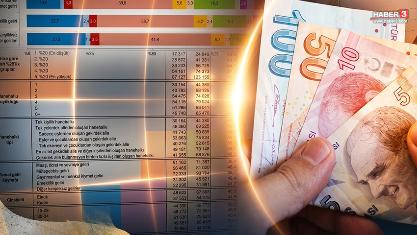 Türkiye'nin 2025 yılı hanehalkı bütçe haritası açıklandı: Bakın gelirimiz nereye gidiyor?