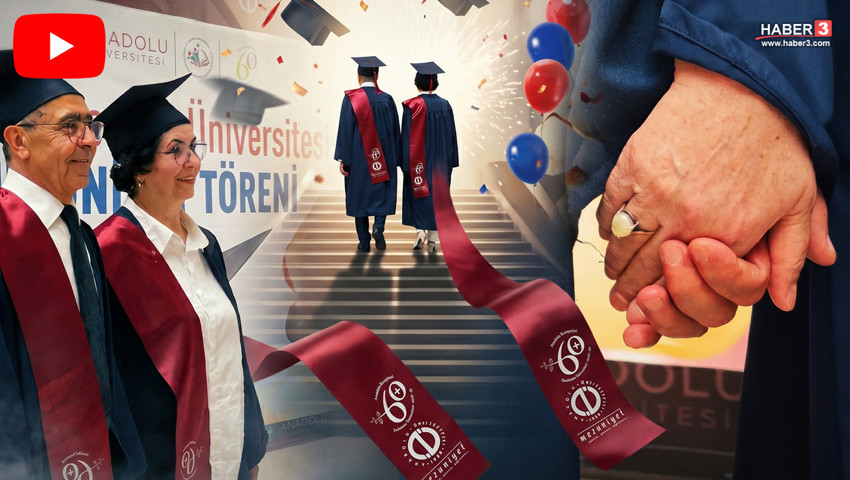 65 yaşındaki emekli Emniyet Müdürü ve Kıbrıs Gazisi üniversiteden mezun oldu