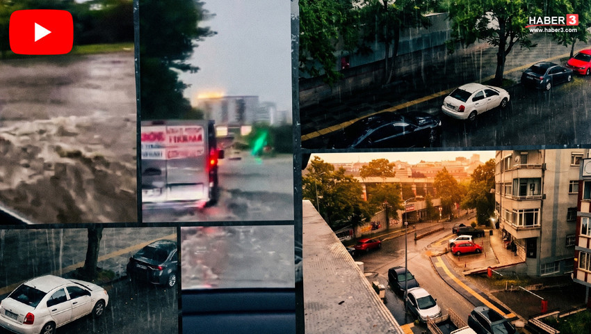 Ankara'da ceviz büyüklüğündeki dolu ve sağanak yağış hayatı felç etti