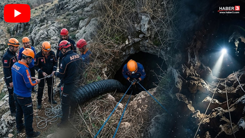 Çorum'da define faciası: Kayıp şahsı ararken mağaranın dar geçitleri görüntülendi