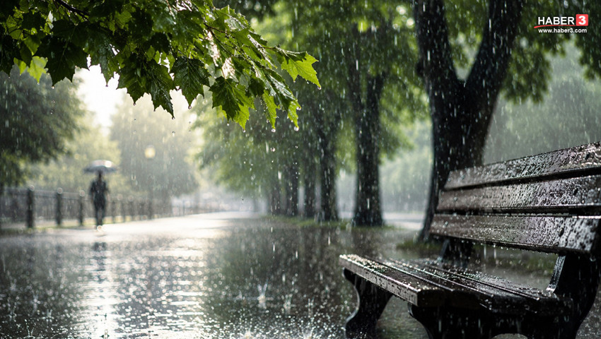 Meteoroloji'den hafta sonu için kuvvetli yağış alarmı