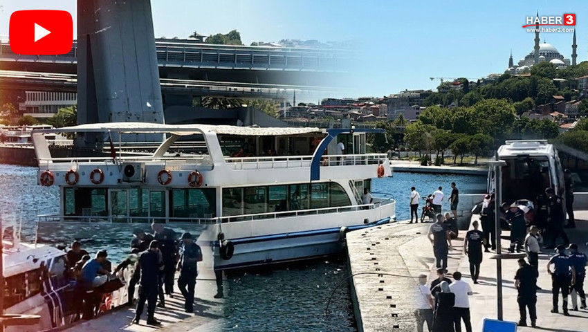 İstanbul Haliç'te tur teknesi kazası! Acı haber geldi...