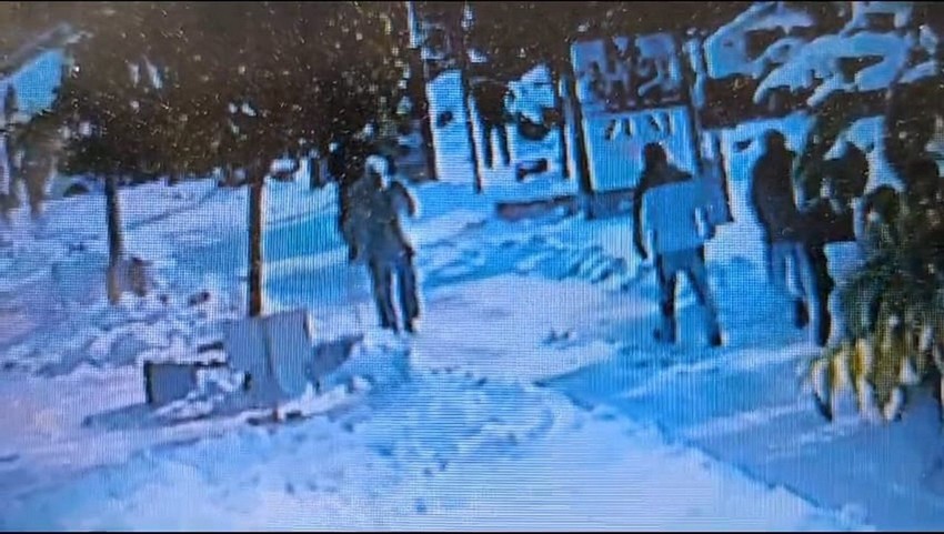 Karda kahreden ölüm kamerada - Resim: 4