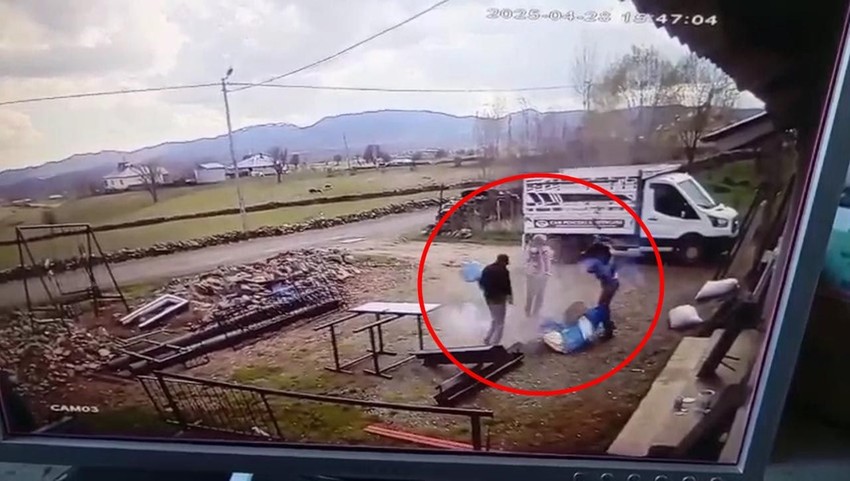 Kesmek istedikleri varil bomba gibi patladı - Resim: 3