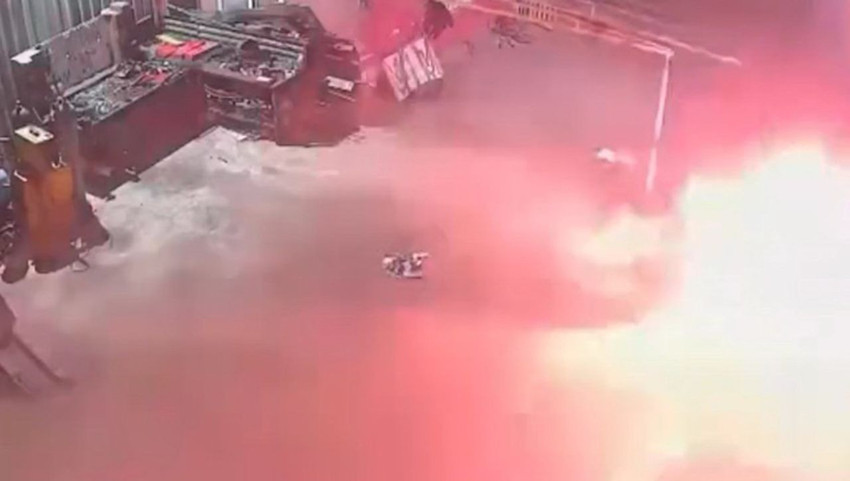 Isınmak isterken hayatının kabusunu yaşadı! Korku dolu anlar kamerada... - Resim: 4