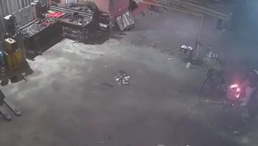 Isınmak isterken hayatının kabusunu yaşadı! Korku dolu anlar kamerada... - Resim: 2