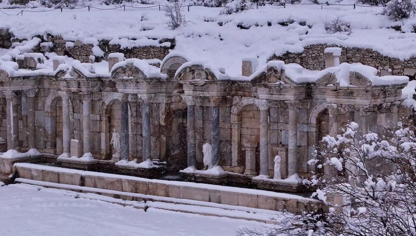 Beyaz gelinliğini giyen Sagalassos'tan masalsı görüntüler - Resim: 3