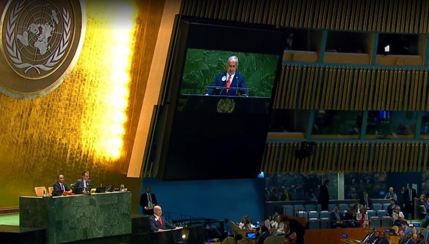BM kürsüsüne çıkan Netanyahu'ya soğuk duş! Boş salona konuştu - Resim: 2