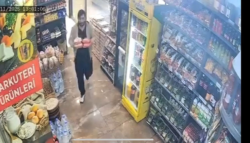 Kontrolden çıkan SUV tipi araç şarküteriye daldı: Kıl payı kurtuluş kamerada - Resim: 2