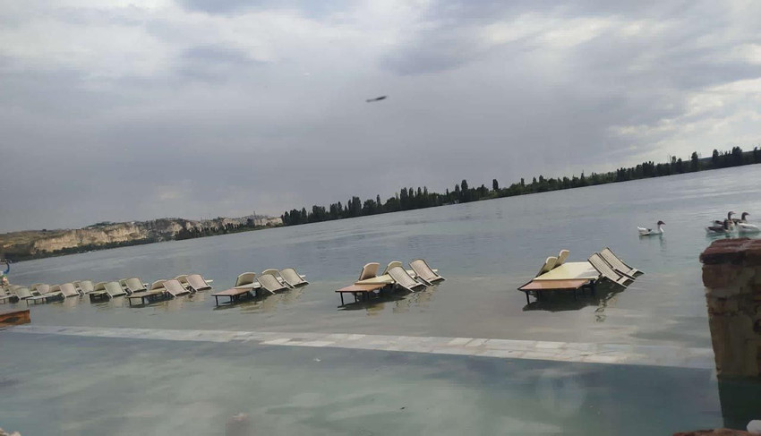 Bir ilde daha taşkın kabusu! Fırat Nehri taştı; her yeri su bastı - Resim: 2