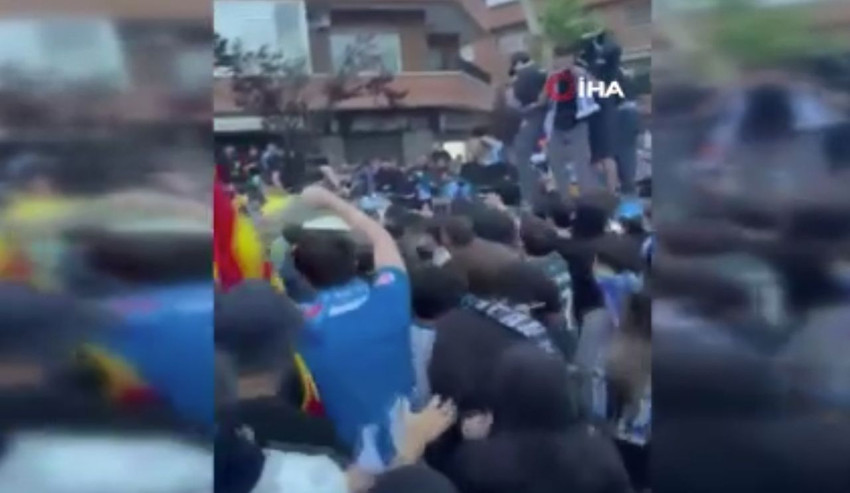 Espanyol - Bercalona maçı öncesi kaos: Aracıyla taraftarları ezdi - Resim: 4