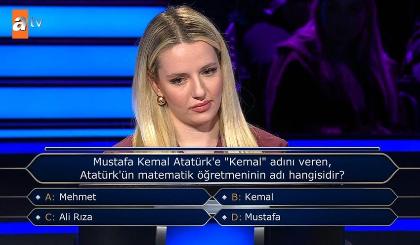 Kim Milyoner Olmak İster'de ''Atatürk'' sorusunu bilemeyen yarışmacı olay oldu - Resim: 2