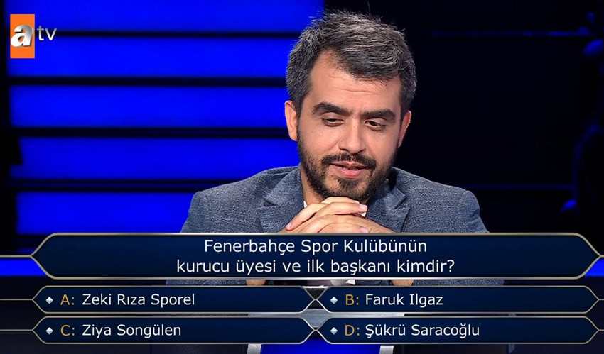 1 Milyon TL'lik Fenerbahçe sorusu Kim Milyoner Olmak İster'e damgasını vurdu - Resim: 4