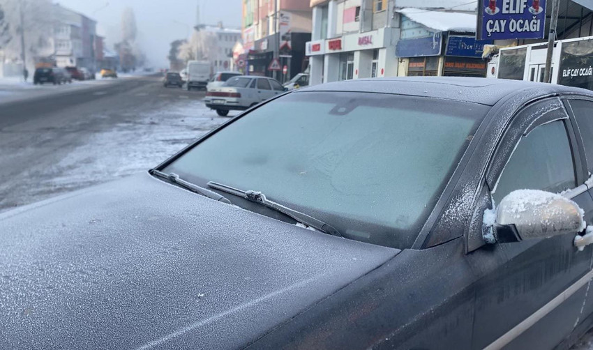 Türkiye'nin Sibiryası'nda her şey buz tuttu - Resim: 1