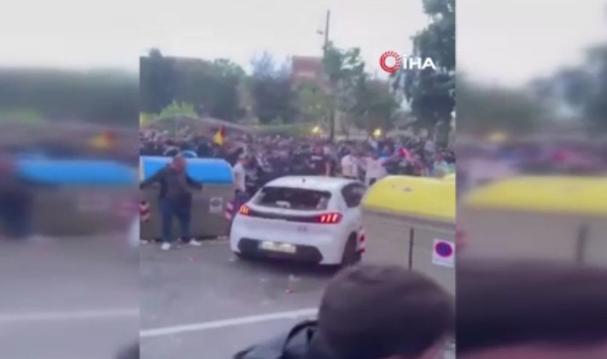 Espanyol - Bercalona maçı öncesi kaos: Aracıyla taraftarları ezdi - Resim: 1