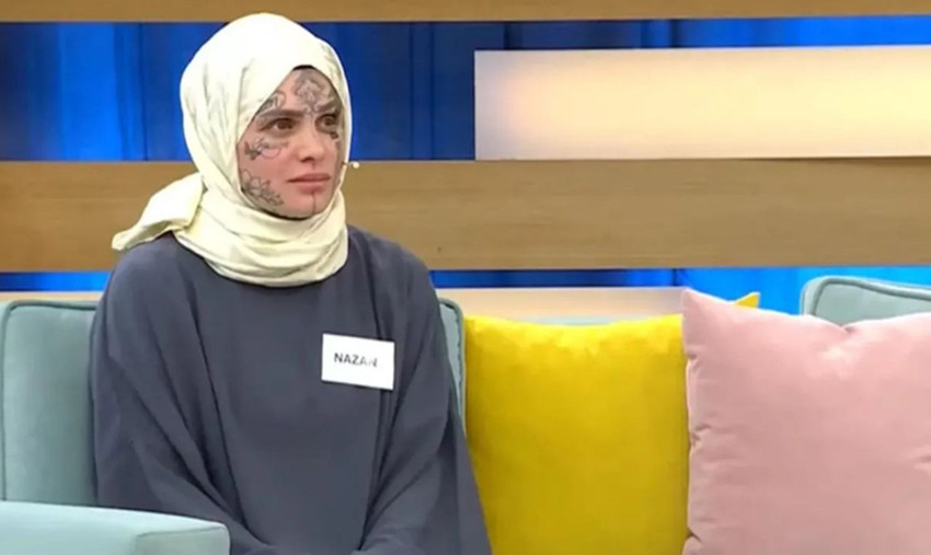Canlı yayının ''Dövmeli Nazlı'sı'' sosyal medyaya transfer oldu - Resim: 2
