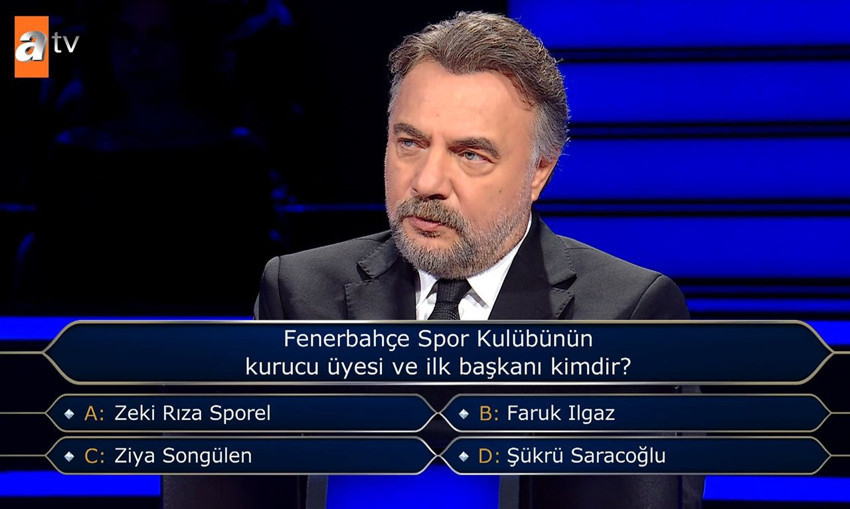 1 Milyon TL'lik Fenerbahçe sorusu Kim Milyoner Olmak İster'e damgasını vurdu - Resim: 3