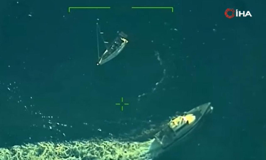 Balıkesir açıklarında tekneye film gibi operasyon - Resim: 3
