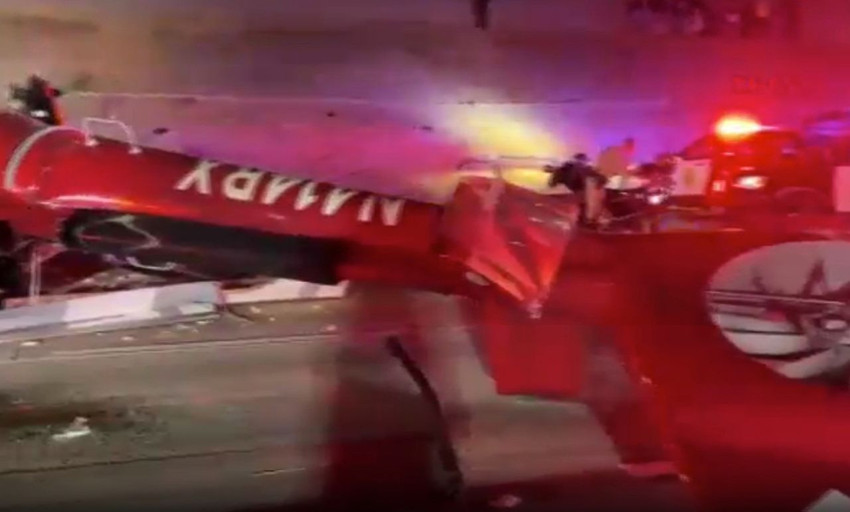 Ambulans helikopter otoyola düştü: Yaralılar var - Resim: 4