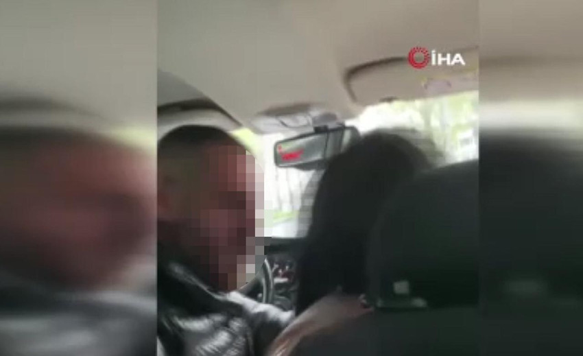 Taksi içinde kavga kamerada: Şoför, kadını tokatlayıp saçını çekti - Resim: 2