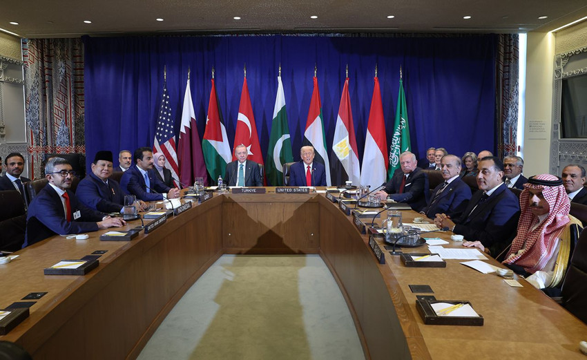 BM'de Gazze zirvesi: Erdoğan ile Trump bir araya geldi - Resim: 1