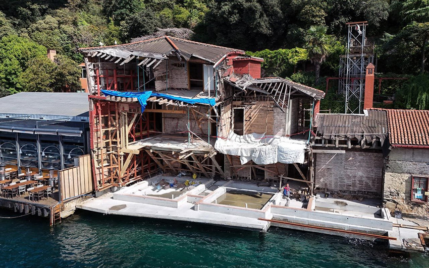 İstanbul Boğazı'nda geminin yıktığı 346 yıllık yalının son hali görüntülendi - Resim: 4