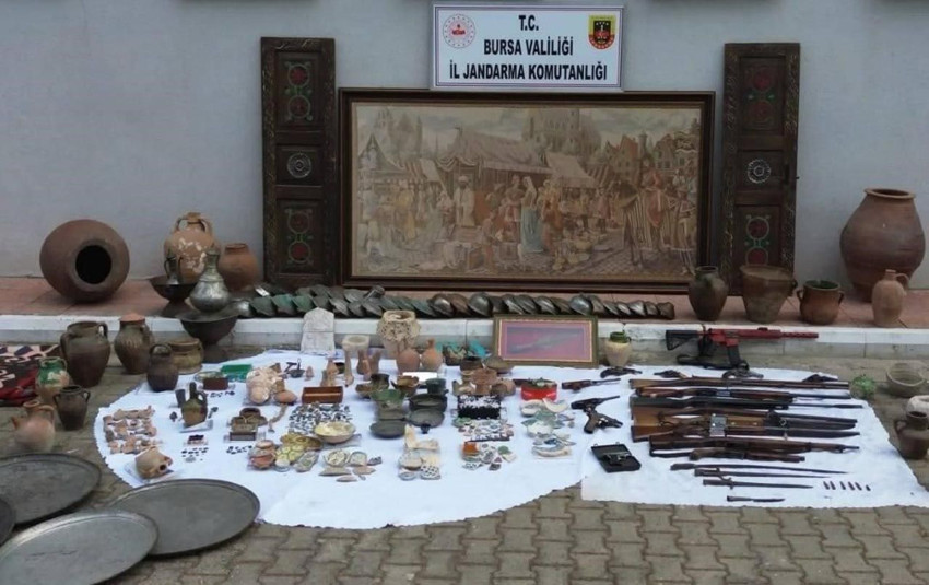 Bursa'da servet değerinde bir tablo ele geçirildi - Resim: 1
