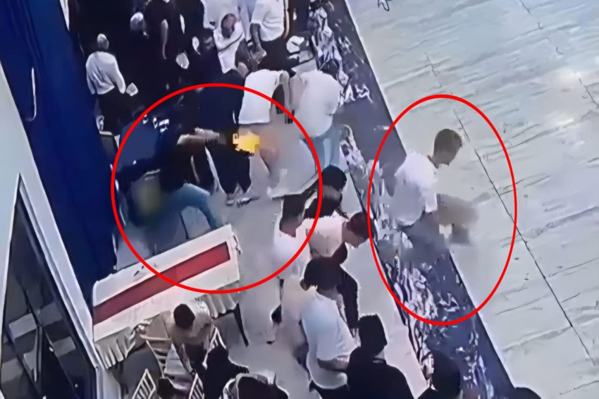 Düğün salonunu kana bulayan saldırı kamerada - Resim: 1