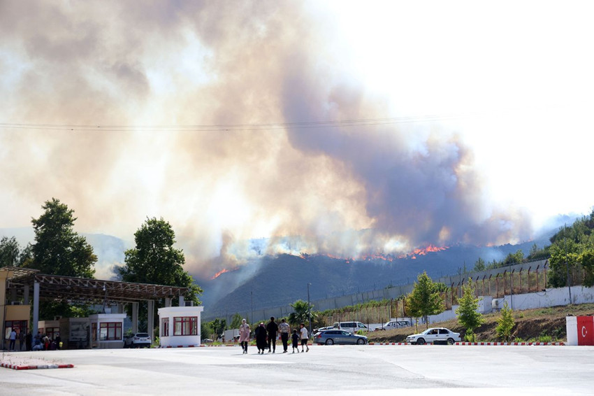 Suriye'de çıkan orman yangını Türkiye’ye sıçradı - Resim: 2
