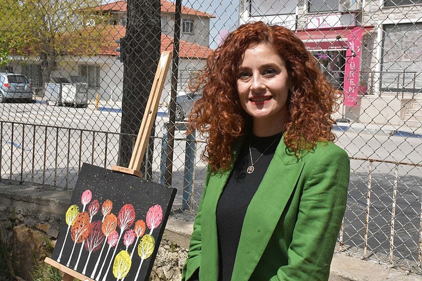 10 yaşındaki otizmli Hasan, ilk resim sergisini açtı - Resim: 3