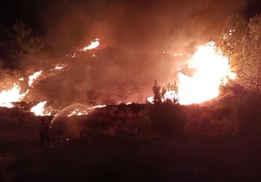 Düğünde atılan havai fişekler yangın çıkardı - Resim: 1