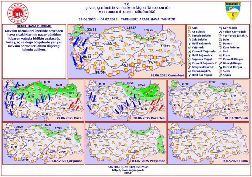 Meteoroloji müjdeyi verdi: Kavurucu yaz sıcağına yağmur molası - Resim: 4