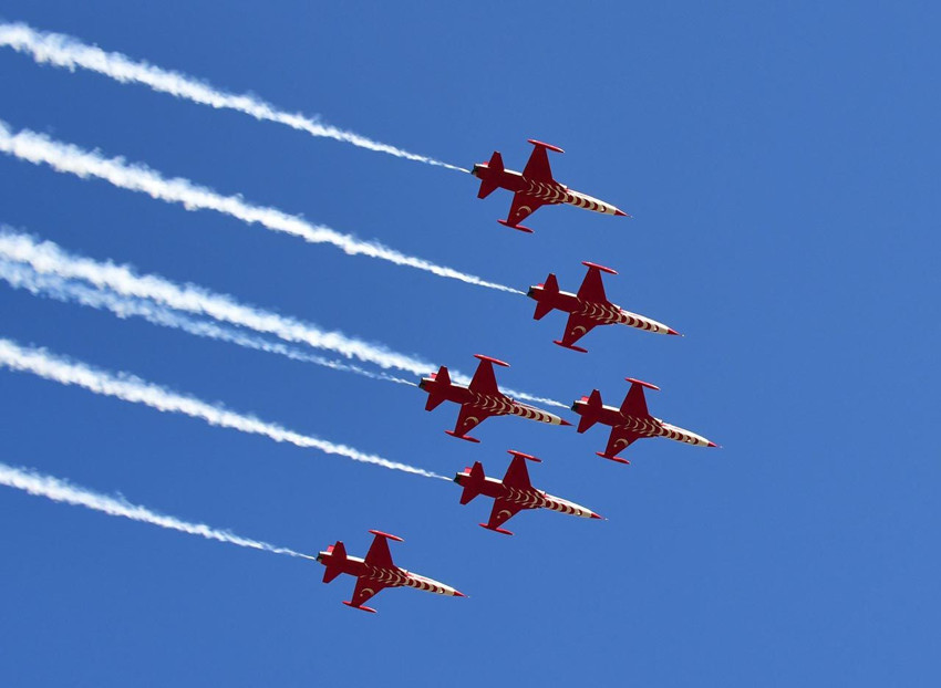 Gökyüzündeki gururumuz Türk Yıldızları yine nefesleri kesti - Resim: 4