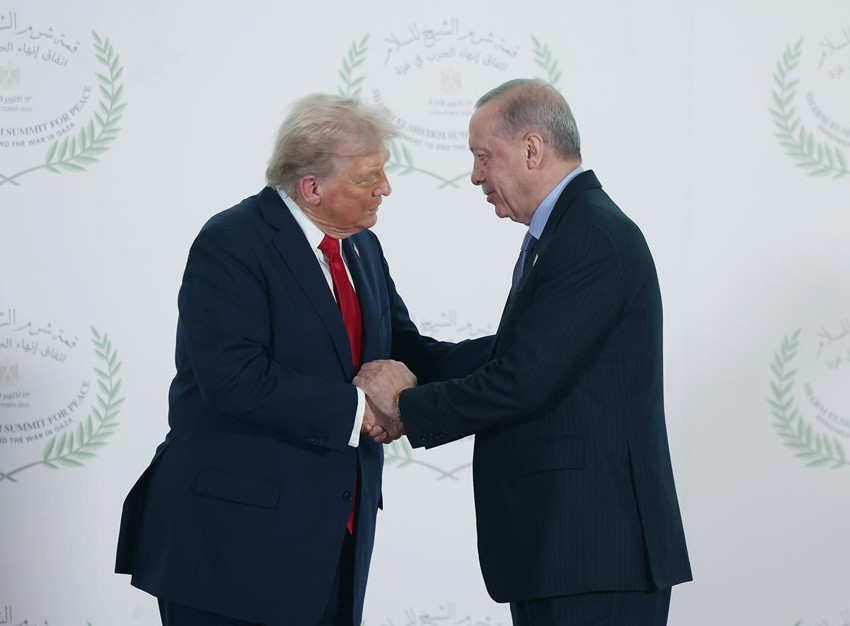 Mısır'daki tarihi zirveye damga vuran an: Trump yine Erdoğan'a övgüler dizdi - Resim: 2