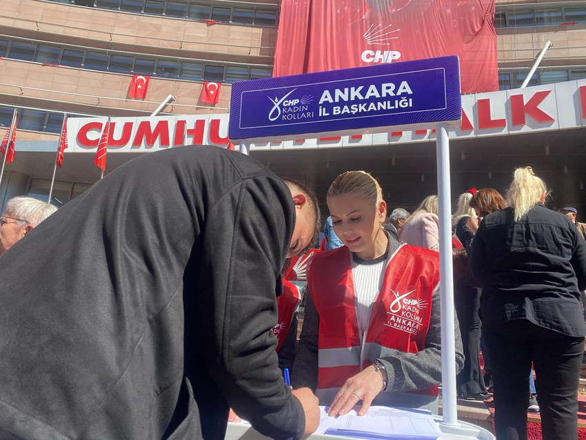 CHP'liler genel merkez binasına akın etti - Resim: 2