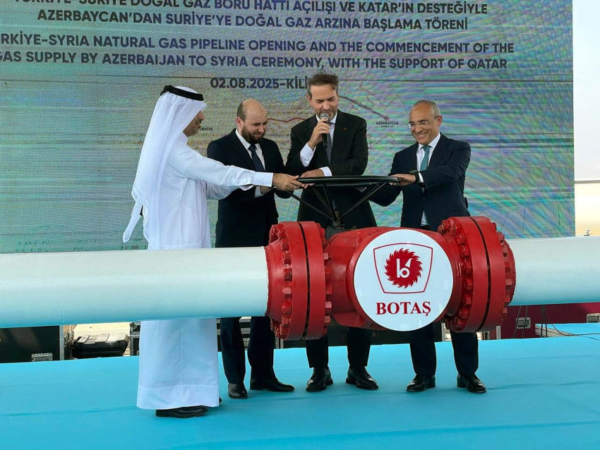 Türkiye'den Suriye'ye doğal gaz akışı başladı - Resim: 1