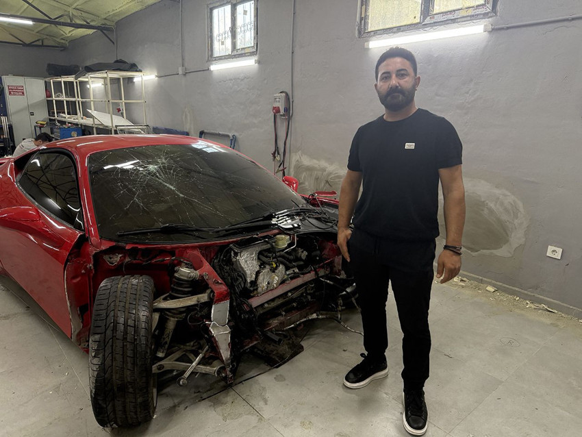 İstanbul'da servisin test sürüşünde 17 milyon liralık Ferrari kazası... - Resim: 3