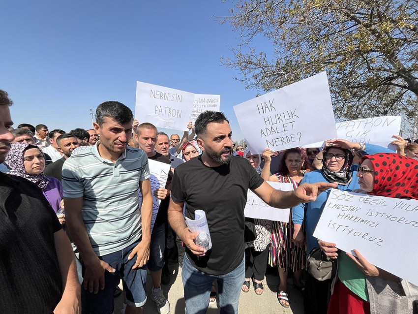 Beş parasız işten çıkarılan işçiler fabrikanın kapısına dayandı - Resim: 1
